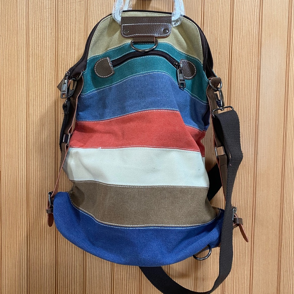 New K2 Multicolor Canvas Backpack - Picture 2 of 9